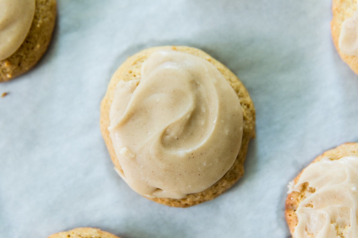 Icing on a sugar cookie.
