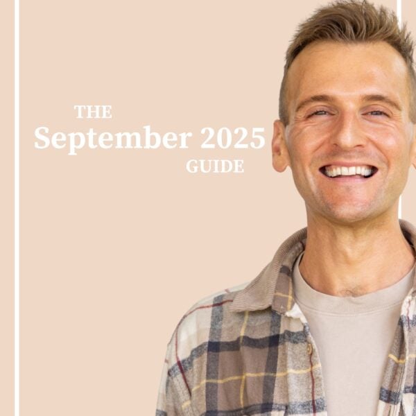 Kaleb Wyse standing in front of tan background with the words "The September 2025 Guide".