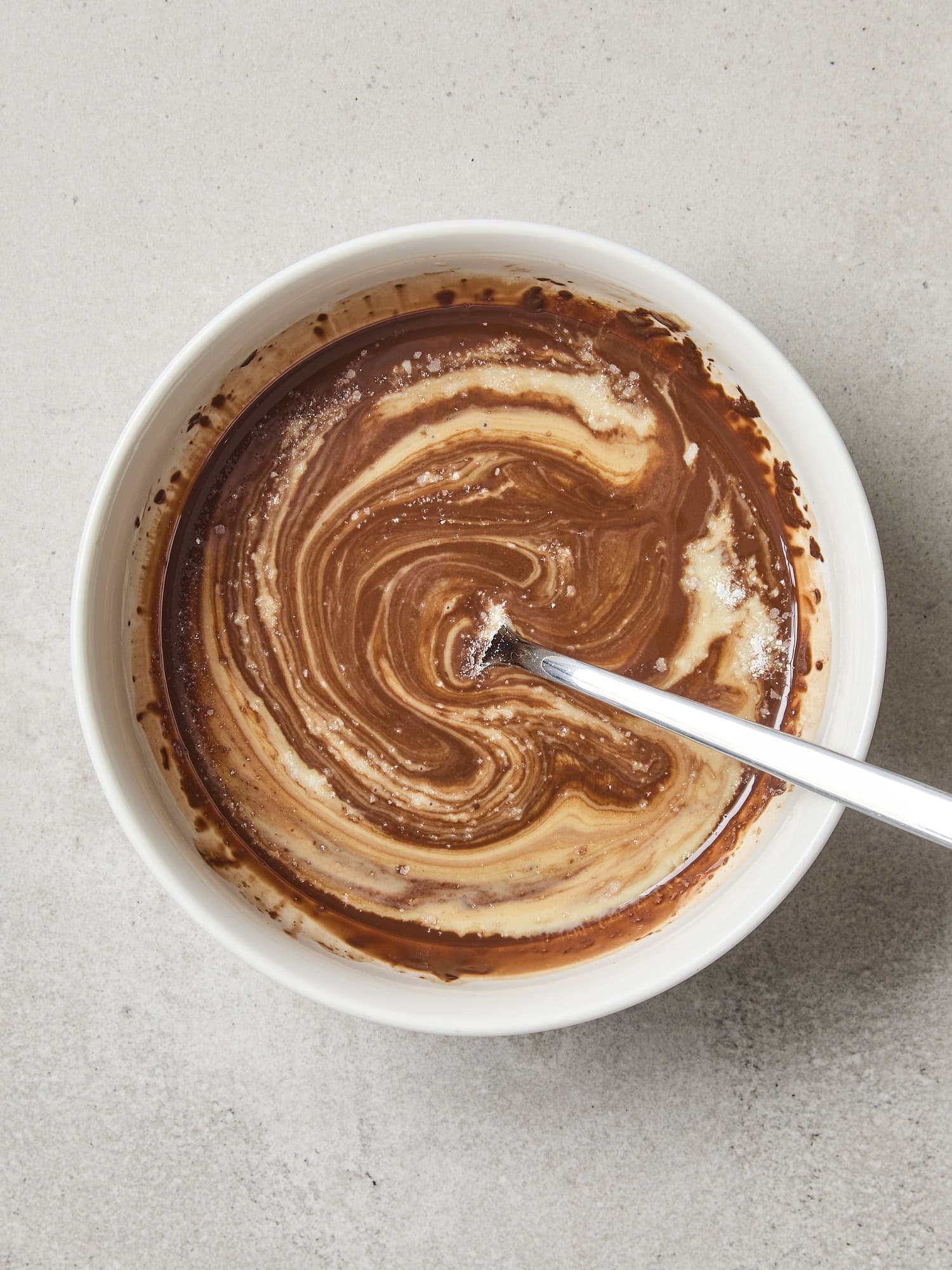 Chocolate and tahini glaze.