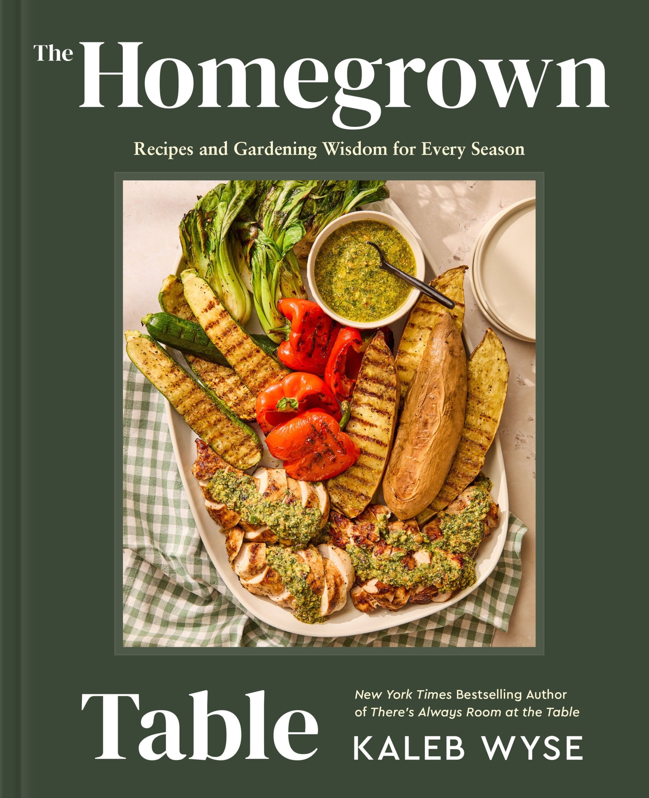 Cookbook cover for "The Homegrown Table" by Kaleb Wyse.